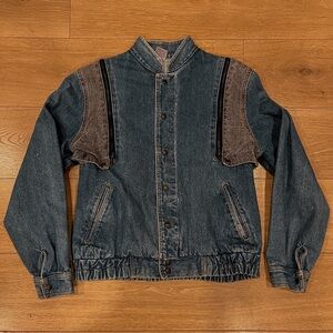 Vintage Jordache Denim Bomber Jacket